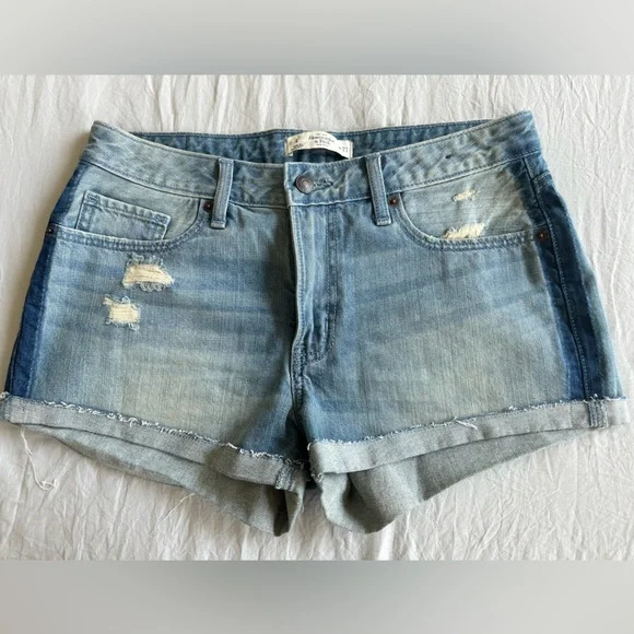 Abercrombie & Fitch Denim Blue Jeans Shorts - Picture 1 of 3